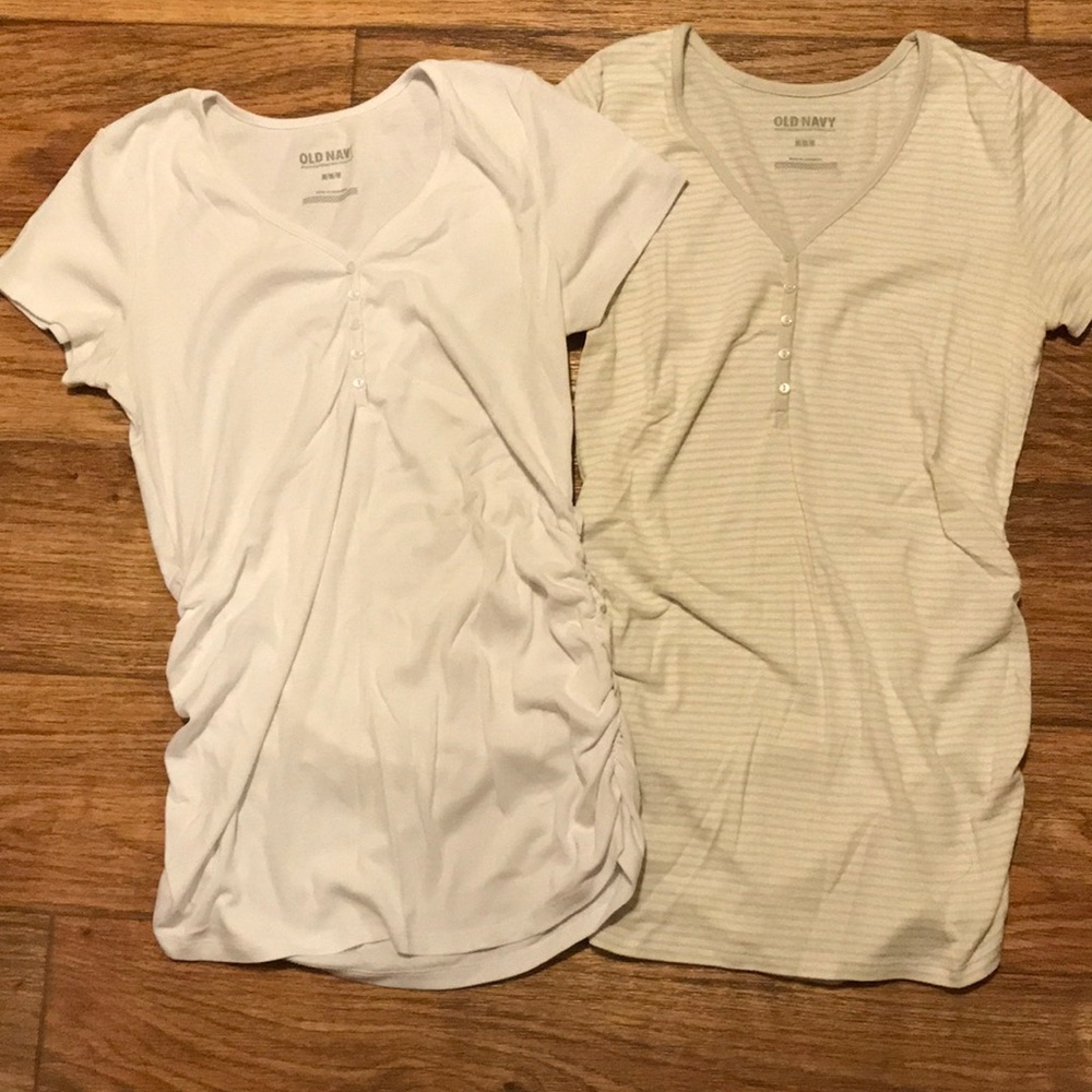 Short sleeve maternity shirt